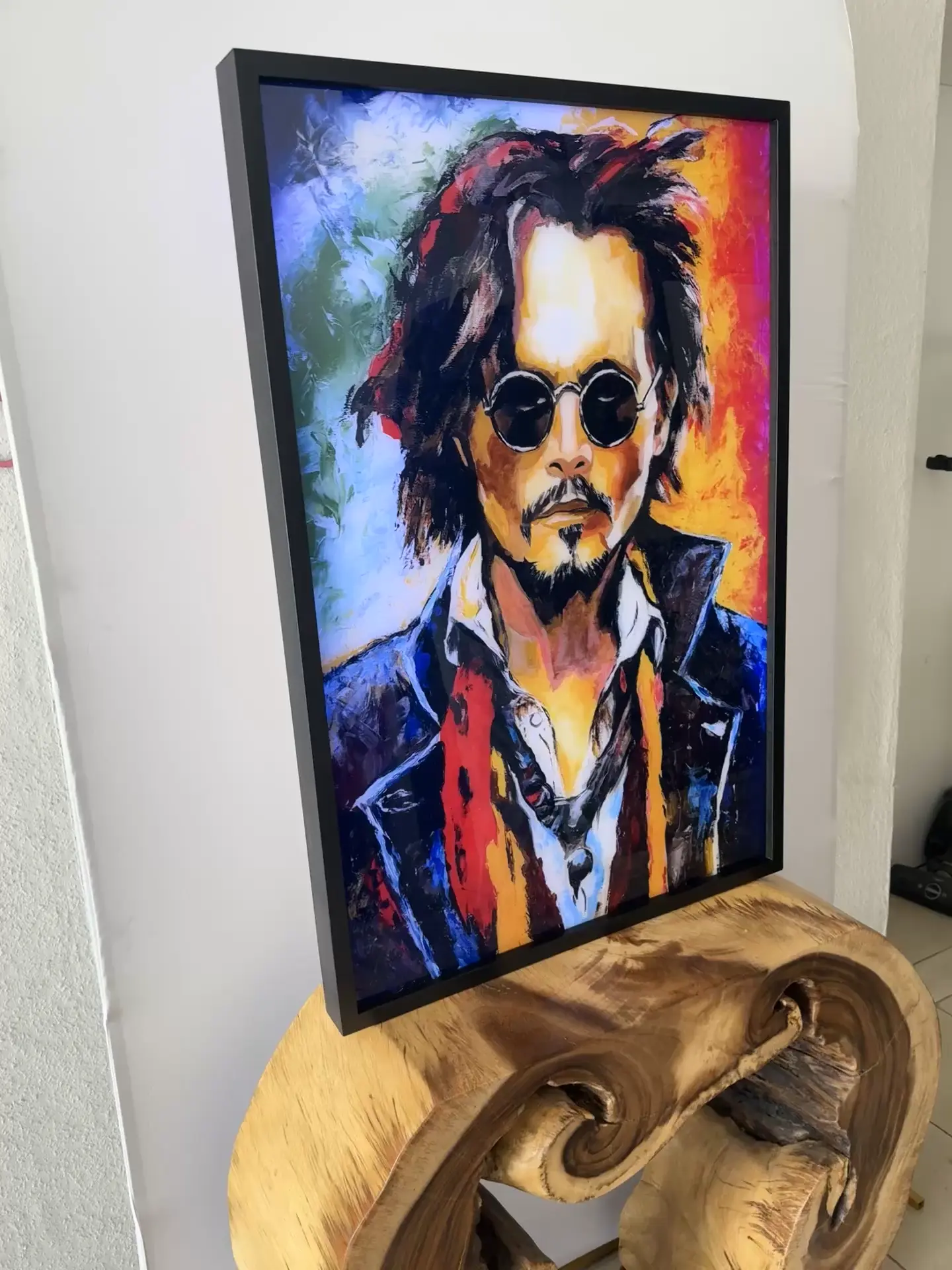 Beleuchtete Acrylbilder im Holzrahmen 62 cm x 82 cm – Bild 2
